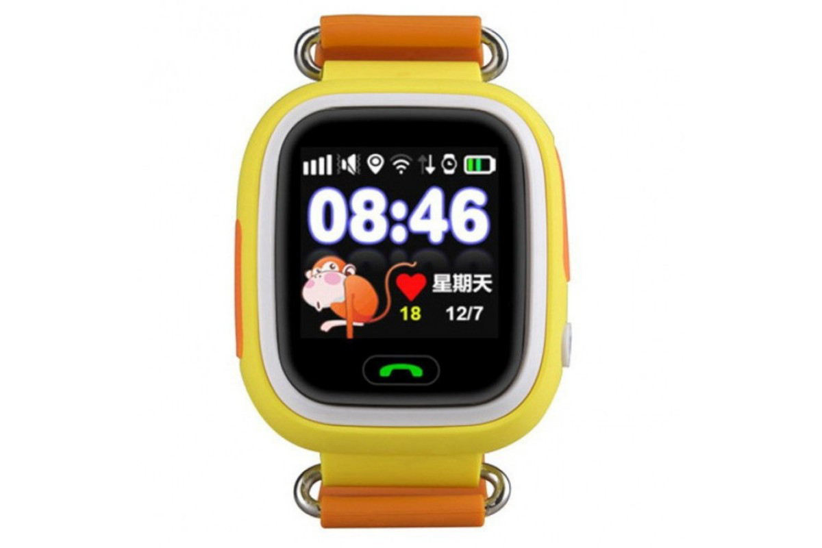 Детские умные часы Smart Baby Watch Q80 (оранжевые) - фото 4 - id-p78814017