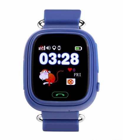 Часы Детские Умные Оригинальные Smart Baby Watch Q80 (темно-синий) - фото 5 - id-p78538055