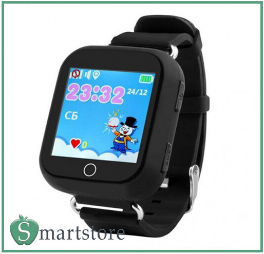 Часы Детские Умные Оригинальные Smart Baby Watch Q90 (GW200S) (черный)