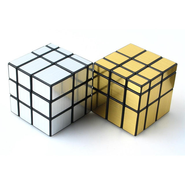 Головоломка "Зеркальный Кубик Рубика" 3х3 (золото, серебро) - фото 2 - id-p78538482