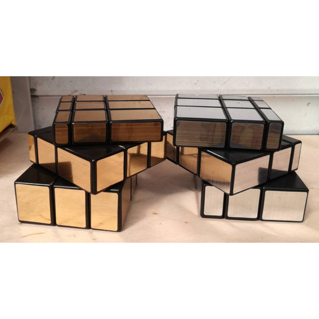 Головоломка "Зеркальный Кубик Рубика" 3х3 (золото, серебро) - фото 6 - id-p78538482