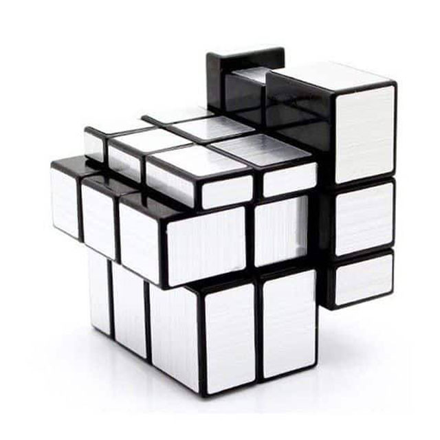 Головоломка "Зеркальный Кубик Рубика" 3х3 (золото, серебро) - фото 4 - id-p78538482