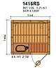Сауна в сборе SAWO 1416RS интерьер CLASSIC ель без оборудования, фото 3