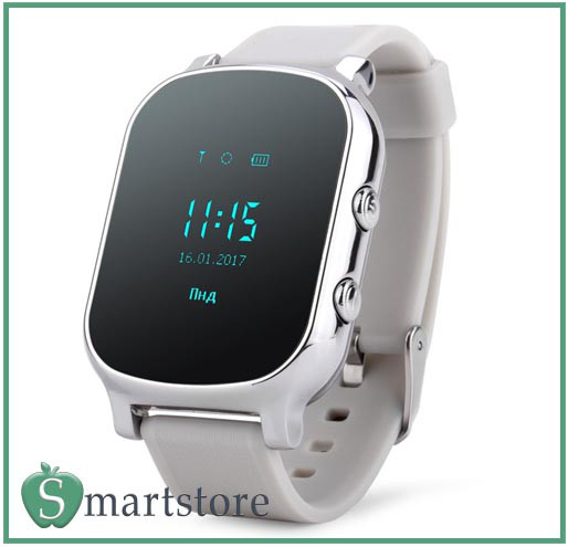 Часы Детские Умные Оригинальные Smart Age Watch T58 (GW700) серебряный - фото 1 - id-p66551535