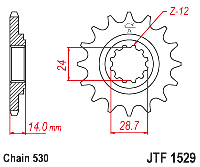 Звездочка ведущая JTF1529.16 зубьев