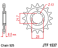 Звездочка ведущая JTF1537.14 зубьев