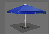Зонт торговый 3х3м телескопический с плитами