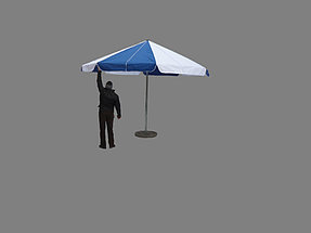Зонт торговый круглый 8-ми гранный 4х4м