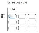 Гастроемкость из нержавеющей стали GN 1/9-100, фото 3