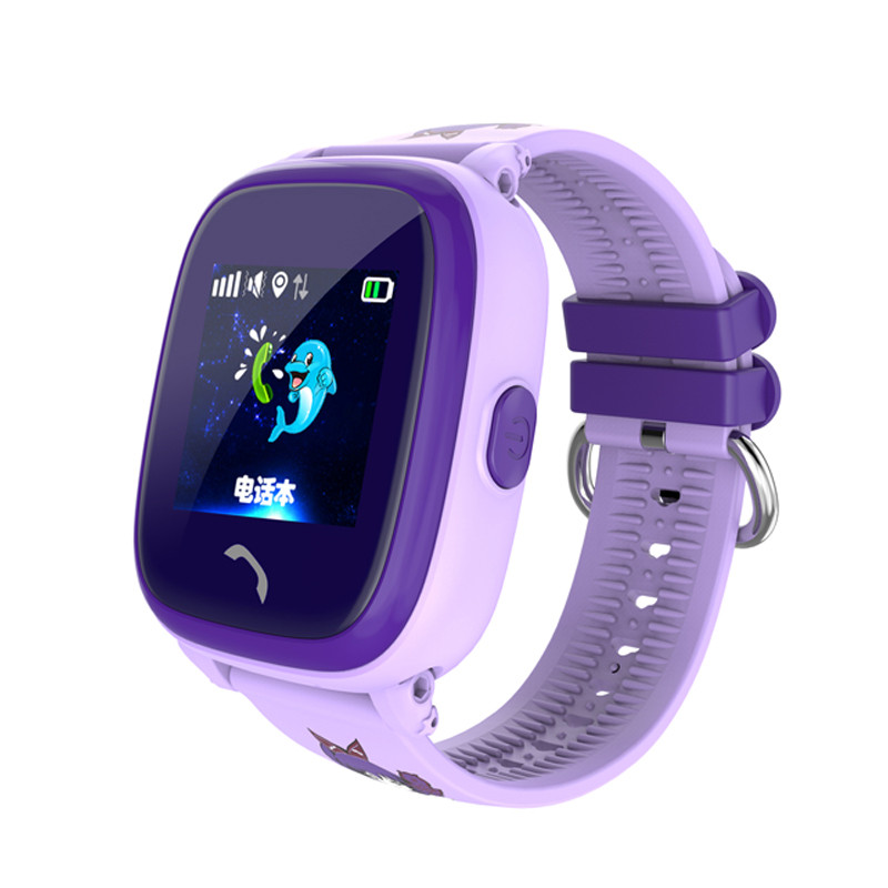 Детские умные часы водонепроницаемые Smart Baby Watch GW400S (фиолетовые) - фото 2 - id-p78830454