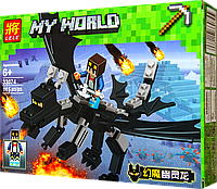 Конструктор Майнкрафт Черный дракон 33074, аналог Лего Minecraft