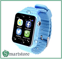 Часы телефон с GPS Smart Watch X10 (V7K) (голубой)