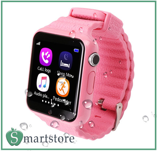 Часы телефон с GPS Smart Watch X10 (V7K) (розовый) - фото 1 - id-p67726579