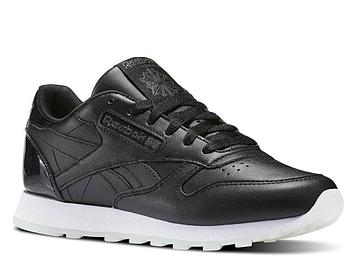 Кроссовки Reebok Classic Leather L "Pearl-Black"