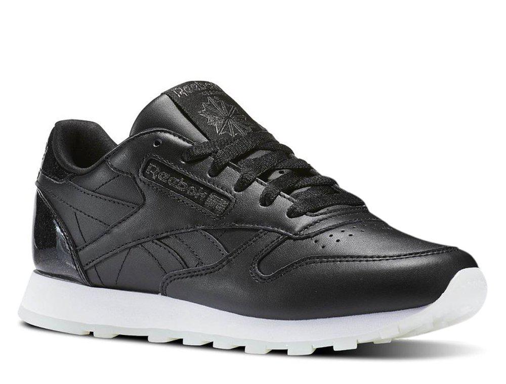 Кроссовки Reebok Classic Leather L "Pearl-Black" - фото 1 - id-p78602472