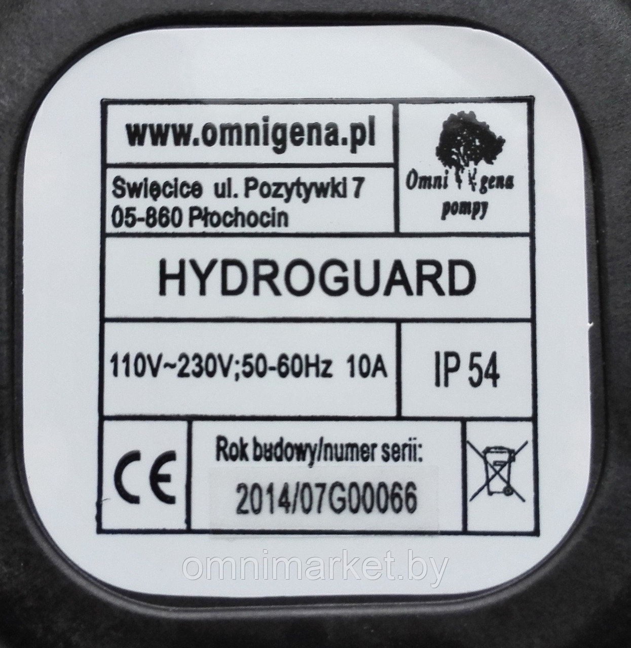 Реле защиты от сухого хода Omnigena Hydroguard, Польша - фото 2 - id-p78620635
