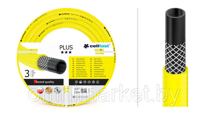 Шланг поливочный Cellfast PLUS 3/4" - 50 метров (усиленный) - фото 2 - id-p78620678