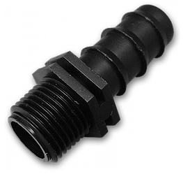 Адаптер для для трубки 16 мм с наружной резьбой 1/2", BRADAS