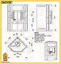Угловая печь-камин "Нева" АОТ-6,0 (Мета-Бел) в Гомеле, фото 4
