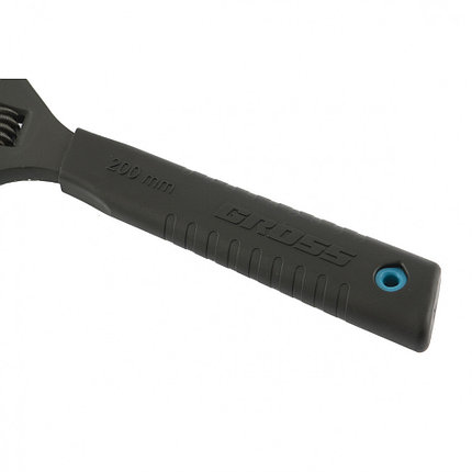 Ключ разводной, 200 мм,CrV, тонкие губки, защитные насадки GROSS, фото 2