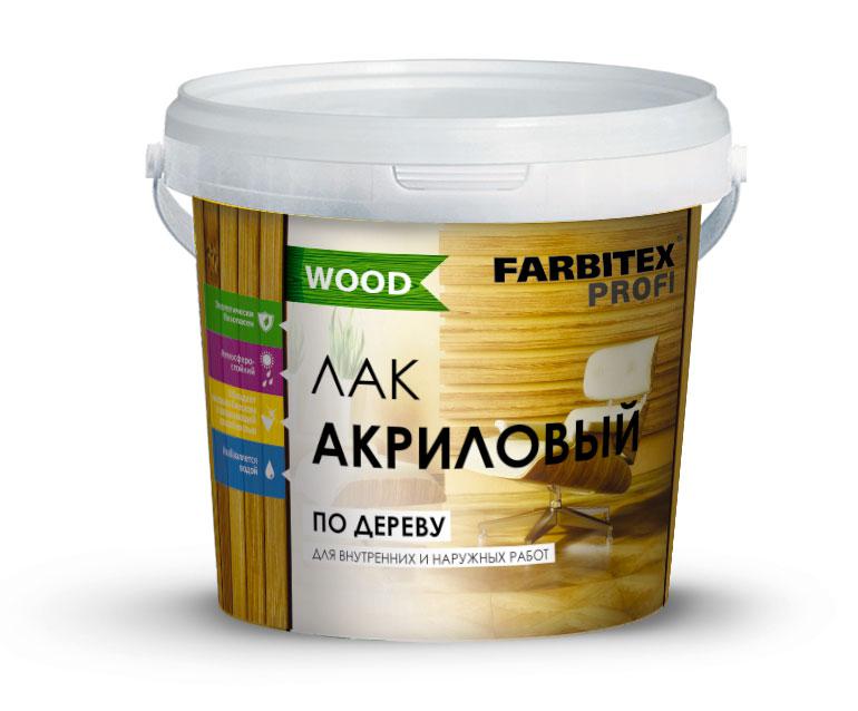 Лак акриловый универсальный по дереву (3.0 л) FARBITEX ПРОФИ WOOD