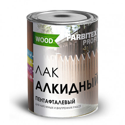 Лак алкидный пентафталевый высокоглянцевый (3.0 л) FARBITEX ПРОФИ WOOD, фото 2