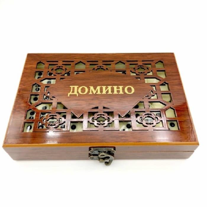 Игра «Домино» в деревянной коробке - фото 2 - id-p78647622