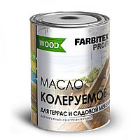 Масло колеруемое для террас и садовой мебели белый (0.9 л) FARBITEX ПРОФИ WOOD