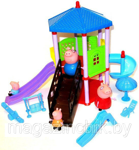 Игровой набор Игровая площадка Свинки Пеппы Peppa Pig, 4 фигурки, PP6044 - фото 5 - id-p55259567