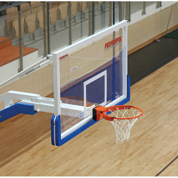 Профессиональный баскетбольный щит 180х105 см, безосколочное стекло 12 мм (1-10) Pesmenpol