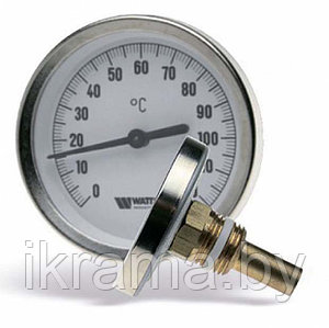 Термометр биметаллический с гильзой и резьбой