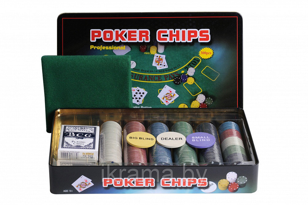 Набор для покера Holdem Light на 300 фишек без номинала - фото 1 - id-p78761355