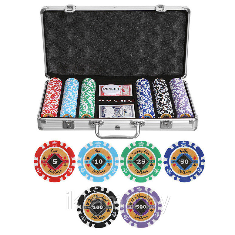Набор для покера Crown на 300 фишек - фото 1 - id-p78761358