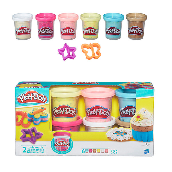 Play-Doh B3423 Игровой набор из 6 баночек с конфетти