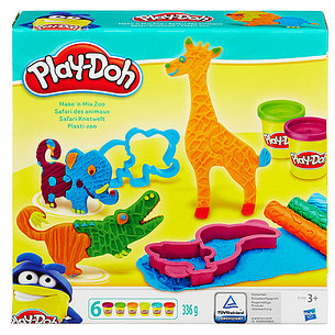 Play-Doh B1168 Игровой набор пластилина Веселое Сафари, фото 2