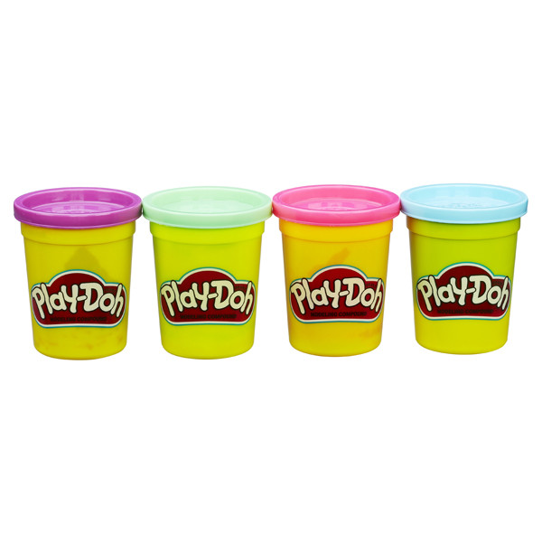 Play-Doh B5517 Игровой набор из 4 баночек в ассортименте (обновлённый) - фото 1 - id-p78762156