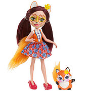 Enchantimals Mattel Enchantimals DVH89 Кукла Фелисити Лис, 15 см