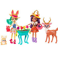 Enchantimals Mattel Enchantimals FDG01 Набор из двух кукол с любимыми зверюшками