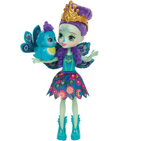 Enchantimals Mattel Enchantimals DYC76 Кукла Пэттер Павлина, 15 см