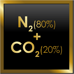 Смесь пищевая 80%N2 + 20%CO2