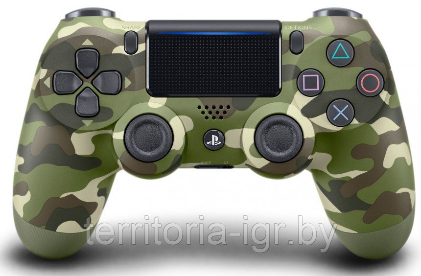 Геймпад Sony DualShock 4 Wireless Cont Green Cammo для PS4 (камуфляжный)[CUH-ZCT2E] v2 Оригинал - фото 1 - id-p79353827