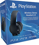 Беспроводная гарнитура для PS4 Wireless Stereo 02 Headset (черная, с поддержкой PS3 и PS Vita)