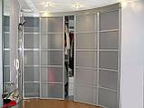 Прозрачный радиусный шкаф в Минске, фото 3