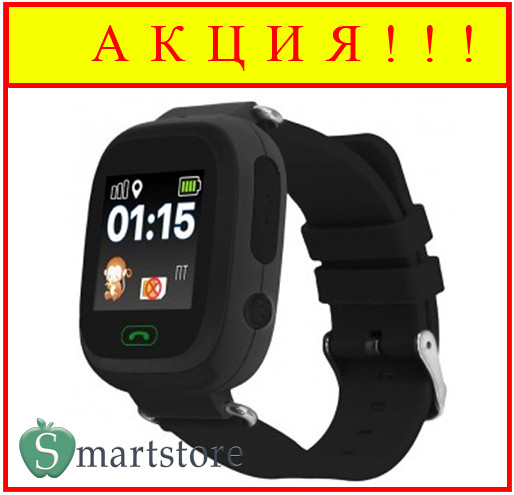 Детские умные часы Smart Baby Watch Q80 (черные) - фото 1 - id-p78814012