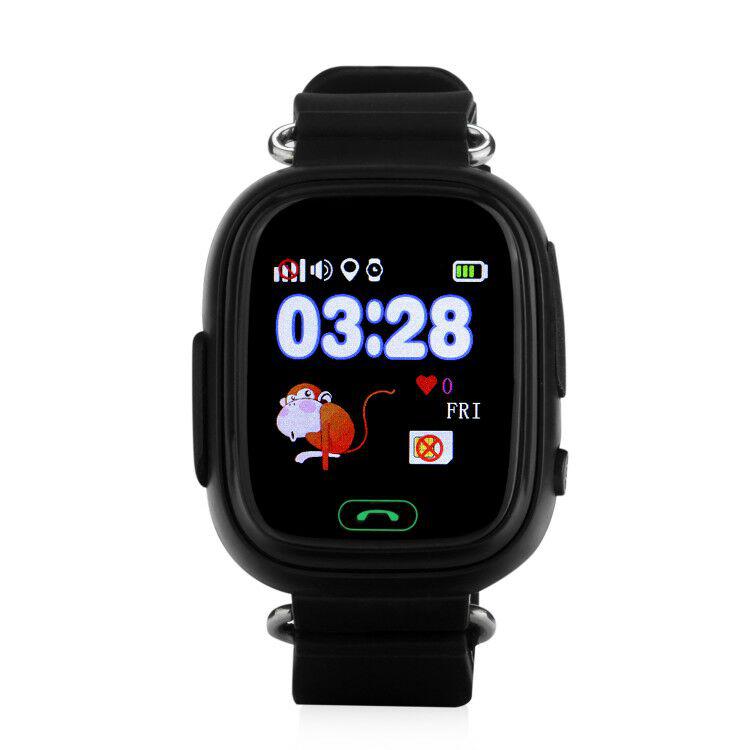 Детские умные часы Smart Baby Watch Q80 (черные) - фото 5 - id-p78814012