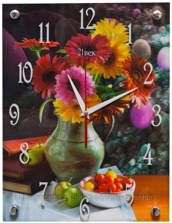 Часы настенные Букет цветов