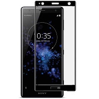 Противоударное защитное стекло на весь экран Full Screen Cover черное для Sony Xperia XA2 Ultra