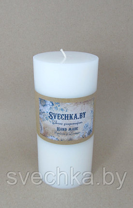Белая свеча цилиндр евроклассика D45,h70мм., фото 2