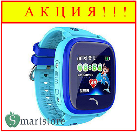 Детские умные часы водонепроницаемые Smart Baby Watch GW400S (голубые), фото 2