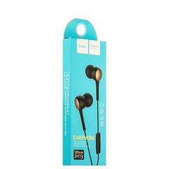 Наушники Hoco M19 Drumbeat Universal Earphone with mic (1.2 м) с микрофоном Black Черные